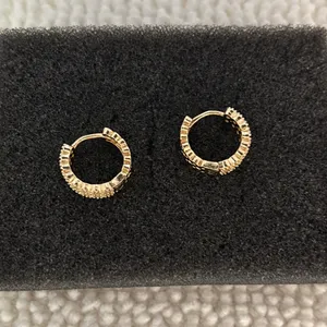 15mm CZ Small Hoop Earrings for Men Women Unisex Earrings Streetwear Hip Hop Punk thumbnail 3