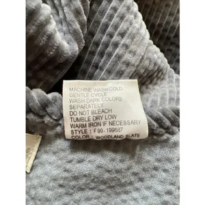 Northern Isles Wide‎ Wale Corduroy Sleeveless Maxi Dress Gray Modest Minimalist thumbnail 7