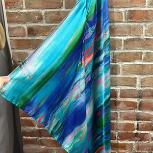 flowy and silky dress Blue Size XS thumbnail 11