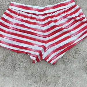 Victoria’s Secret pink red striped small pajama bottom thumbnail 3