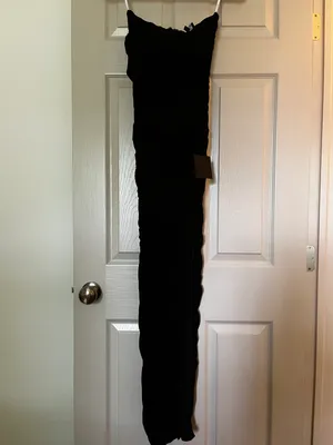 Lulus Lily Black Mesh Strapless Maxi Dress thumbnail 2