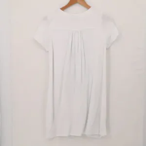 Lulus Embroidered Boho Shift Dress Swim Cover Womens Size M White‎ Blue Resort thumbnail 5