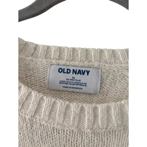 Old Navy Ivory Crewneck Sweater Women’s Medium Soft Cozy Knit Pullover Cream M thumbnail 3