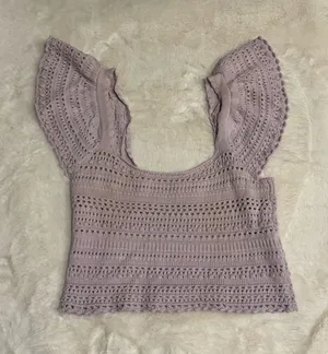 Sincerely Jules Lilac Crochet Tank thumbnail 1