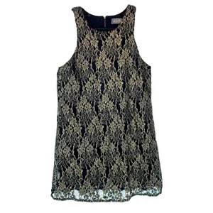Astr the Label Black Metallic Lace Mini Dress size Medium thumbnail 2