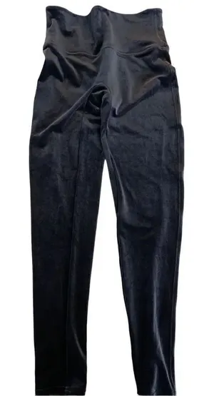 SPANX leggings blue velvet women’s size large thumbnail 1