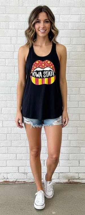 Iowa State Tank Top Black thumbnail 1