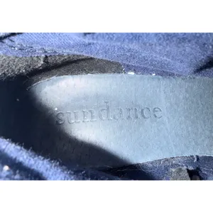 Sundance‎ Womens Western Ankle Boots Blue Suede Embroidered Side Zip 7.5 thumbnail 4