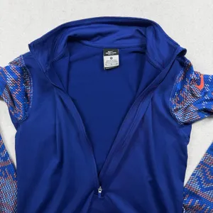 Nike Pro Dri-FIT Women’s 1/2 Zip Pullover Medium Blue Running Athletic Top thumbnail 2