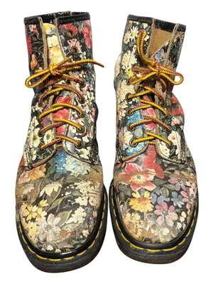 DR. MARTENS 1460 Vintage 90s Floral Boots thumbnail 3