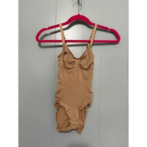 Skims Ochre Tan Seamless Sculpt Brief Support Shapewear Bodysuit L/XL thumbnail 2