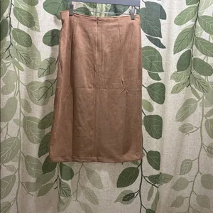 Hem & Thread Tan Pencil Skirt thumbnail 3