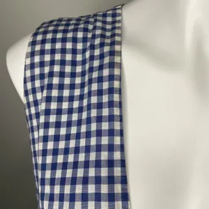 Shoshanna Gingham Check Tie Gilroy Dress Blue‎ White Size 12 $385 thumbnail 4
