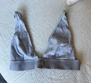 SKIMS Light Grey Ribbed Wireless Bralette thumbnail 1