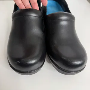 DrScholls Dynamo Work Leather Clog Black 8M Nurse‎ Doctor Slip/Oil Resistant thumbnail 2