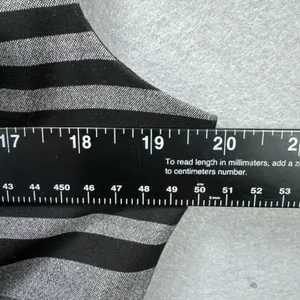 Calvin Klein Sheath Dress 12 Gray Black Stripe Classic Work Office NO BELT thumbnail 6