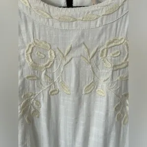 Free People Delightful Birds of Feather Dress in white Sz 4 thumbnail 3