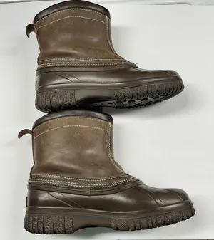 Sorel Brown Leather Rubber Steel Shank Insulated Winter Snow Boots Women Size 9 thumbnail 1