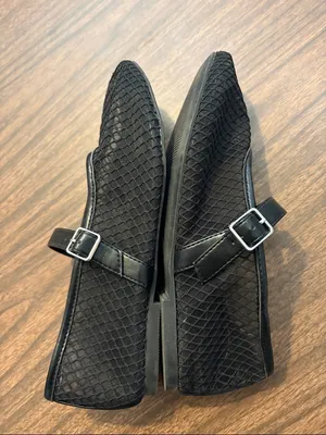 Ophelia Roe Size 9 Black Mesh Fishnet Mary Jane Flats thumbnail 3
