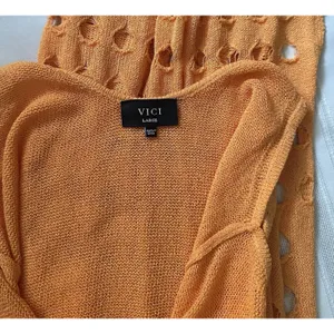 Vici Caliana Tassel Cover-Up Maxi Dress Size L Orange Boho Style Sleeveless EUC thumbnail 14