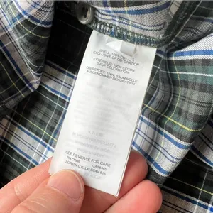 J Crew Embellished Button-Up Shirt in Forest Tartan Glen Plaid Size Small NWOT thumbnail 6