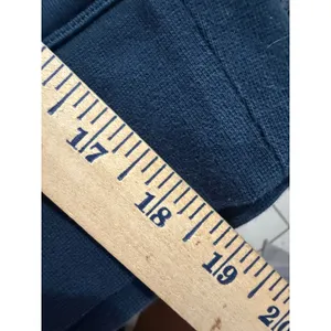 Lululemon Relaxed Cropped Crewneck Sweatshirt Navy Blue Fleece Pullover 3915 thumbnail 6