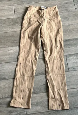 I.AM.GIA Tan Striped Dress Pants thumbnail 1