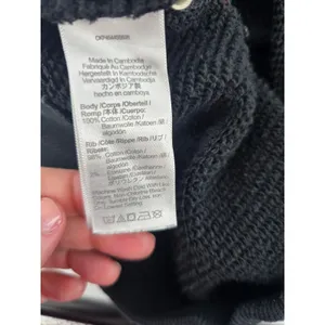 Madewell Sweatpants Women‎ 1X MWL Make Weekends Longer Black Cotton Relaxed EUC thumbnail 5