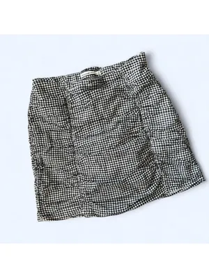 Abercrombie & Fitch gingham ruched preppy fairycore summer skirt Size Small thumbnail 2