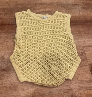 Gilded Intent yellow crochet top  thumbnail 1