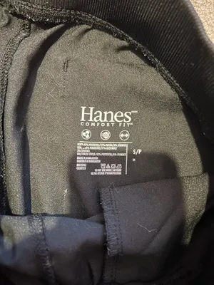 Hanes Black scrub pants thumbnail 3