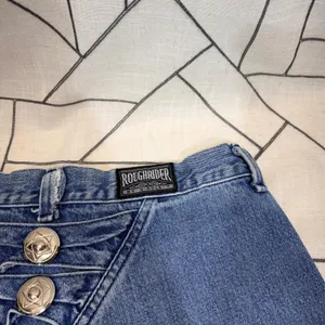 Roughrider by Circle T Vintage Western Jeans‎ Blue Denim V-Yoke Concho 28x34 thumbnail 6