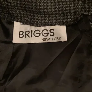 Briggs New York stylish black and grey houndstooth fully lined skirt EUC thumbnail 12