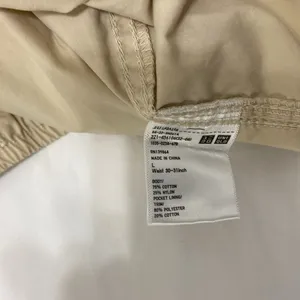 Uniqlo,Women’s ,Cream, Long, Cargo Pants With Elastic Ankle.Size-Large. thumbnail 11