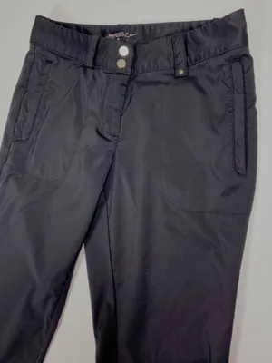 Nike Golf Dri Fit Black Straight Leg Side Slit Pants Women’s 12 Stretch thumbnail 7