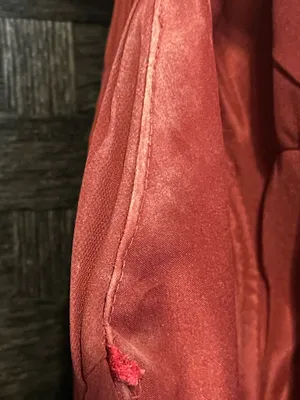 Kleinfeld sangria red Dress Halter Pleated Long Formal Read Preowned Size 6 thumbnail 5