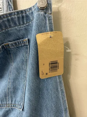 Levi's Utility Shortalls Denim Short Overalls Sz XL NWT thumbnail 4