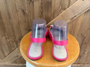 Gianni Bini Women’s Size 8.5M Hot Pink Rhinestone Pointed Toe Slingback Flats thumbnail 4