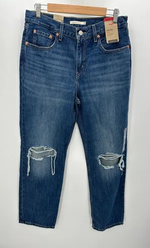 Levi's Womens 29 NWT Low Pro Straight Denim‎ Jeans Loose Distressed Fit Baggy thumbnail 1