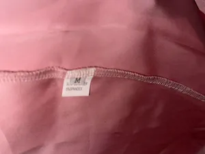 Pink Mesh Bodice Satin Skirt Evening Dress thumbnail 5