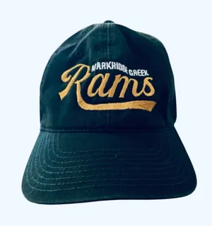 Major Motion Pictures Studios / Tv Show Wardrobe SCREEN-USED OSFA green rams champion strap back sports basketball cap CUSTOM MADE thumbnail 1