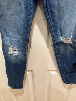 Rewash Blue Distressed Skinny Jeans thumbnail 2