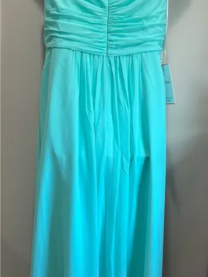 JJs House Mint Green Sleeveless Chiffon Maxi Dress with Side Slit thumbnail 6