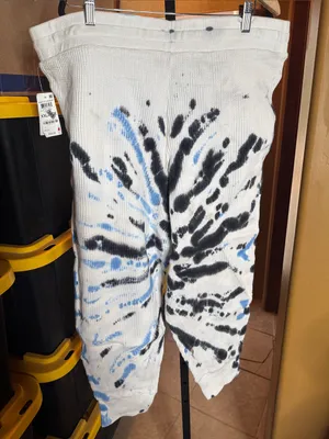 Style & Co Blue Black Tie Dye Waffle Knit Lounge Set XXL NWT Oversized Hoodie thumbnail 9