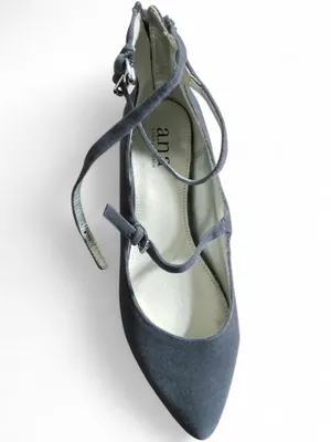 a.n.a Gray Pointed Toe Strappy Ballet flat 7 thumbnail 2