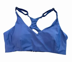 Title Nine Sports Bra‎ Womens XL Blue Crossback Athletic Adjustable #GG1-1 thumbnail 1