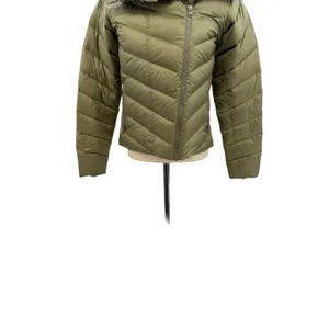 Patagonia Prow Jacket Olive Green Down Puffer Coat Womens Zip‎ Warm Small thumbnail 5