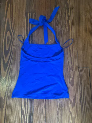 Aritzia Halter Top blue thumbnail 3