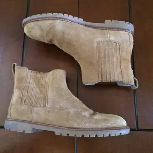 Madewell the toasty fleece lined Chelsea suede boots size 10 thumbnail 4