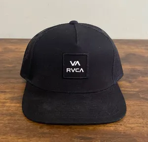 RVCA Black Mesh Patch Snapback Hat thumbnail 1